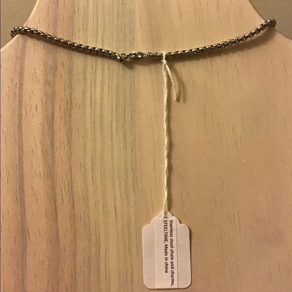 🌷 STAINLESS STEEL CHARM NECKLACE - Picture 3 of 6